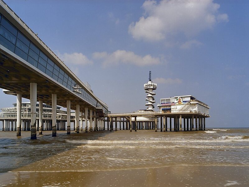 Scheveningen Pier in The Hague, Netherlands