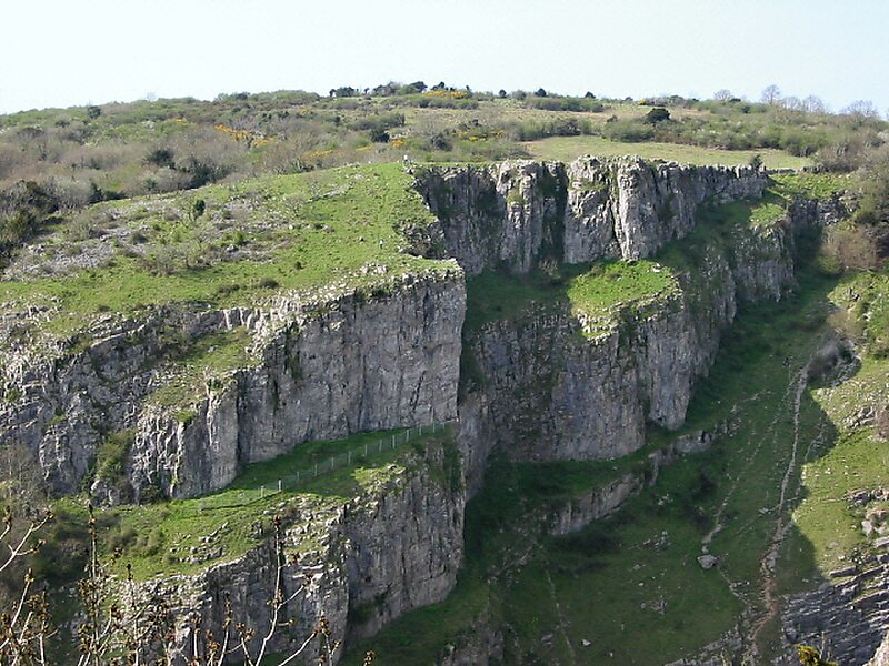 Cheddar Gorge & Caves in Cheddar, Somerset, UK