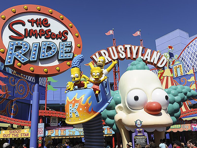 The Simpsons Ride In Los Angeles Usa Sygic Travel - the simpsons ride universal fl roblox