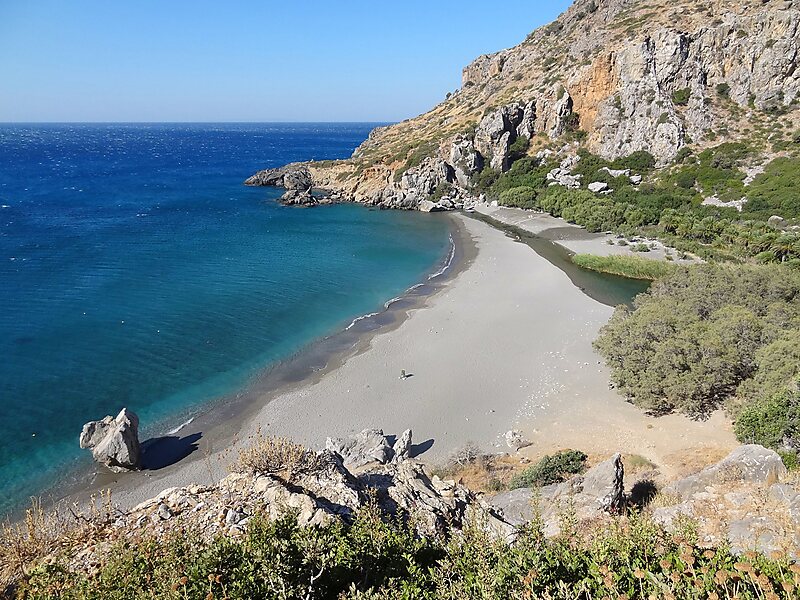 Strand Von Preveli In Region Kreta Griechenland Sygic Travel