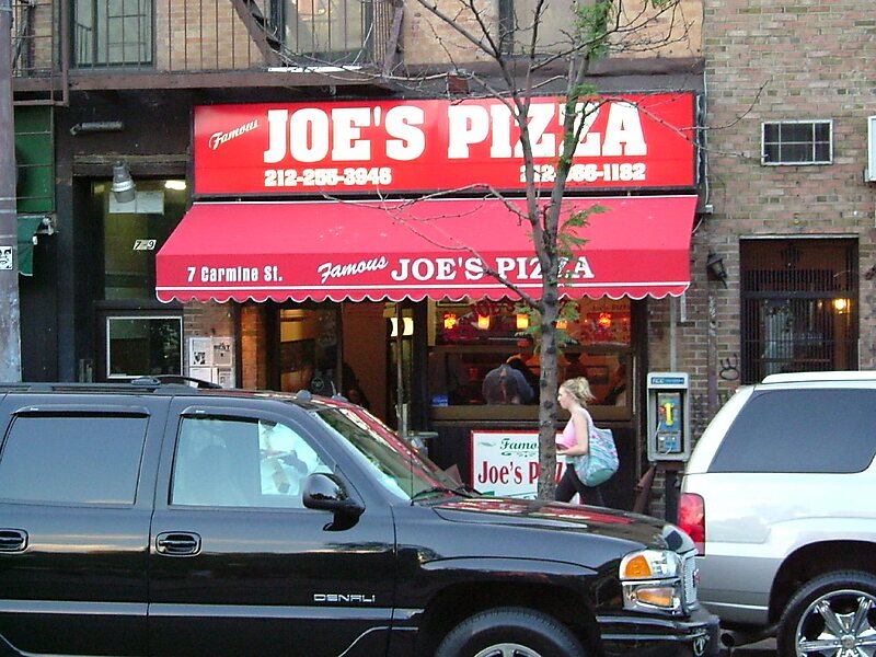 Joe's Pizza em Manhattan, Nova Iorque, Estados Unidos da América