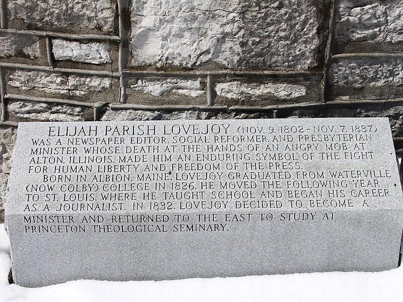 Elijah P. Lovejoy Monument