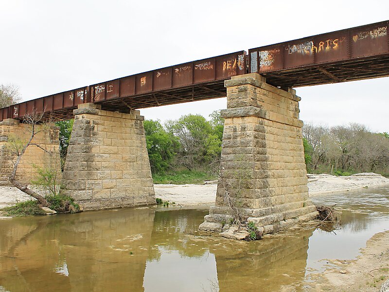 Nolan River Bridge 303A of the Gulf, Colorado and Santa Fe Railway in