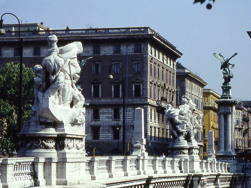 Ponte Vittorio Emanuele II in Rome, Italy