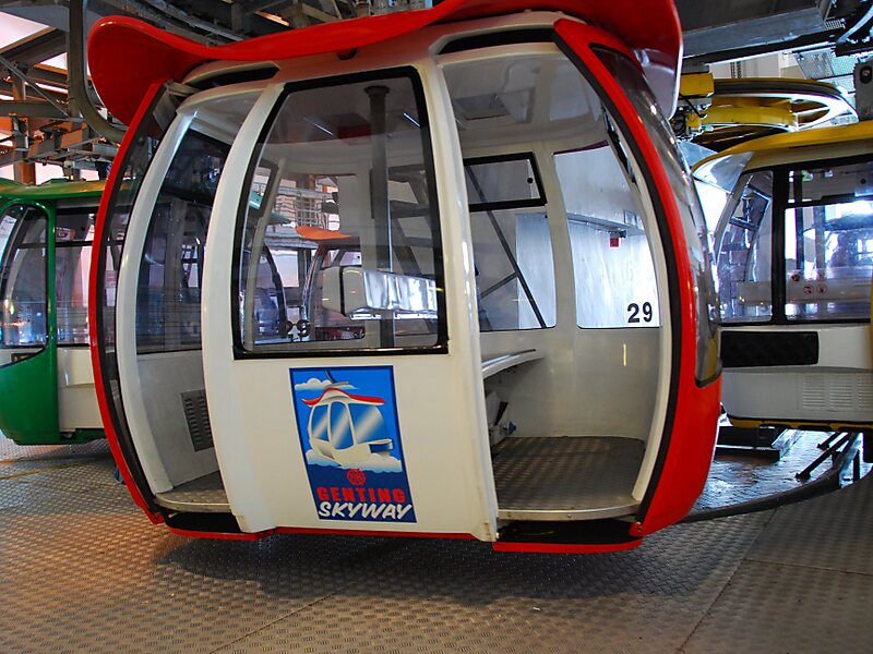 Awana Skyway cable car is a gondola lift, Stock Video