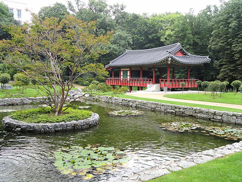 Korean Garden in Westend Nord, Frankfurt am Main, Germany