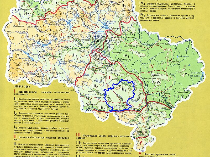 Карта болот московской области заболоченности