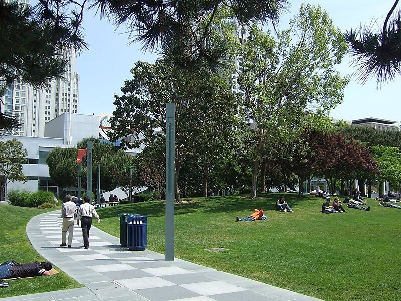 Yerba Buena Gardens In San Francisco Vereinigte Staaten Von