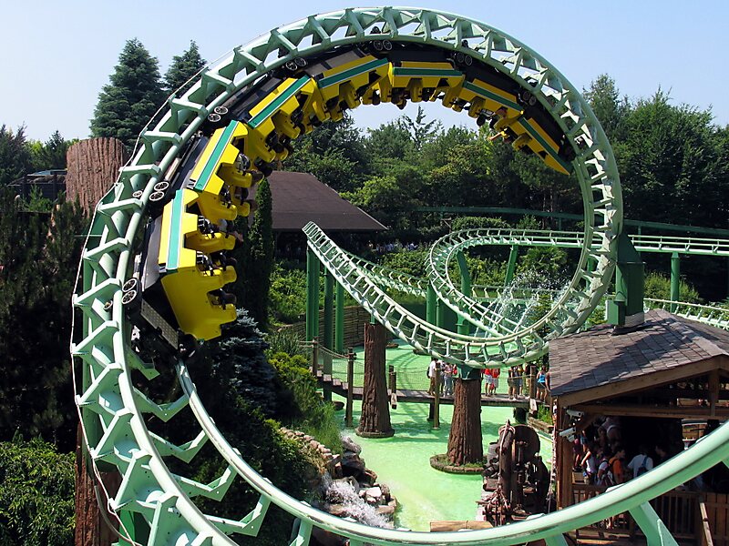 Gardaland Park in Verona, Italy